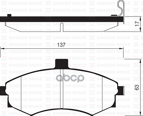 Колодки передние SANGSIN BRAKE SP1152
